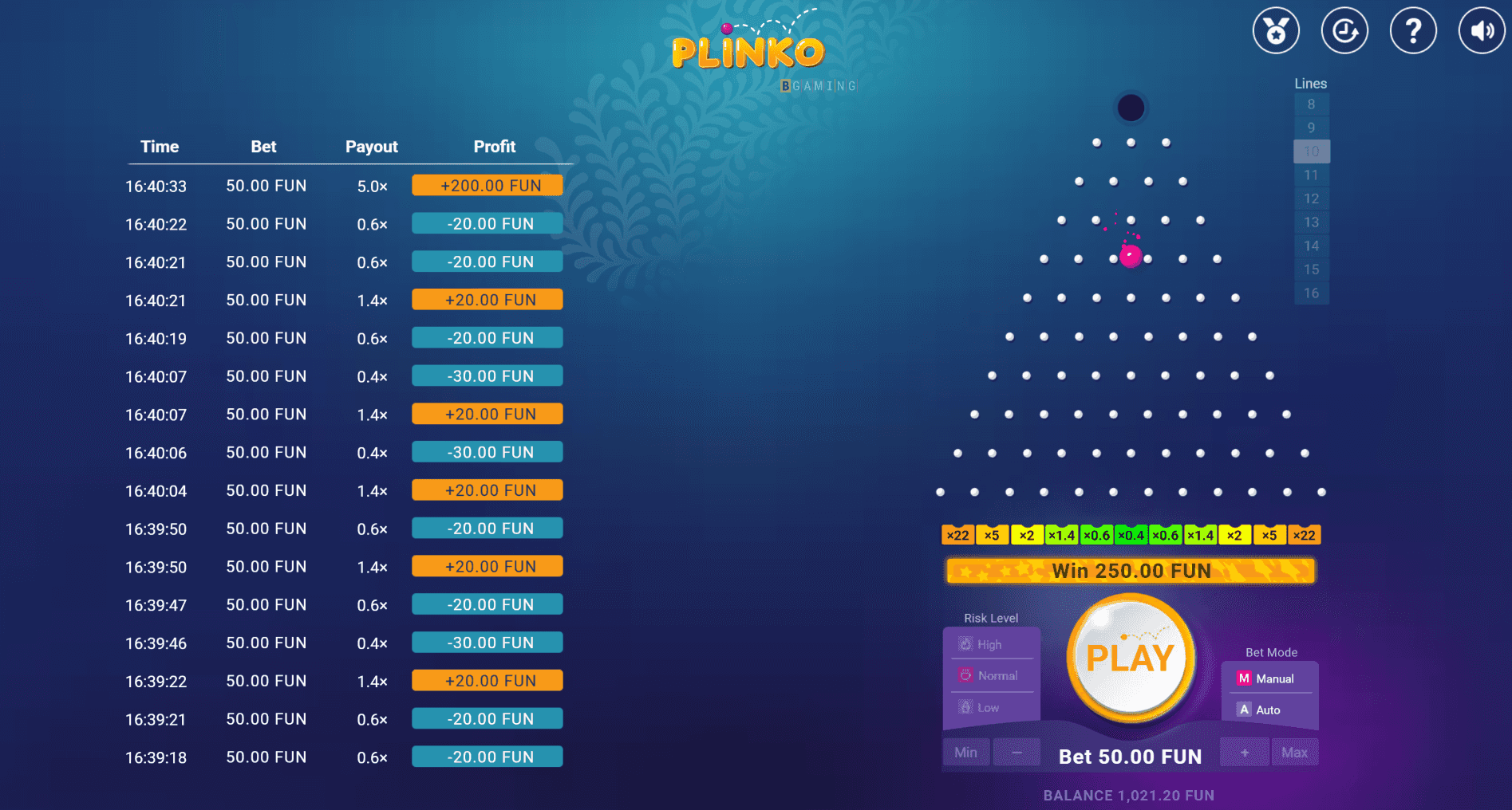 Plinko Game Preview